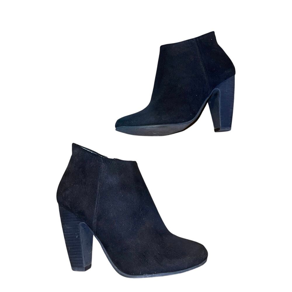 Abound Ankle Booties Heel Boots Faux Suede Size 7 Western Boho Indie